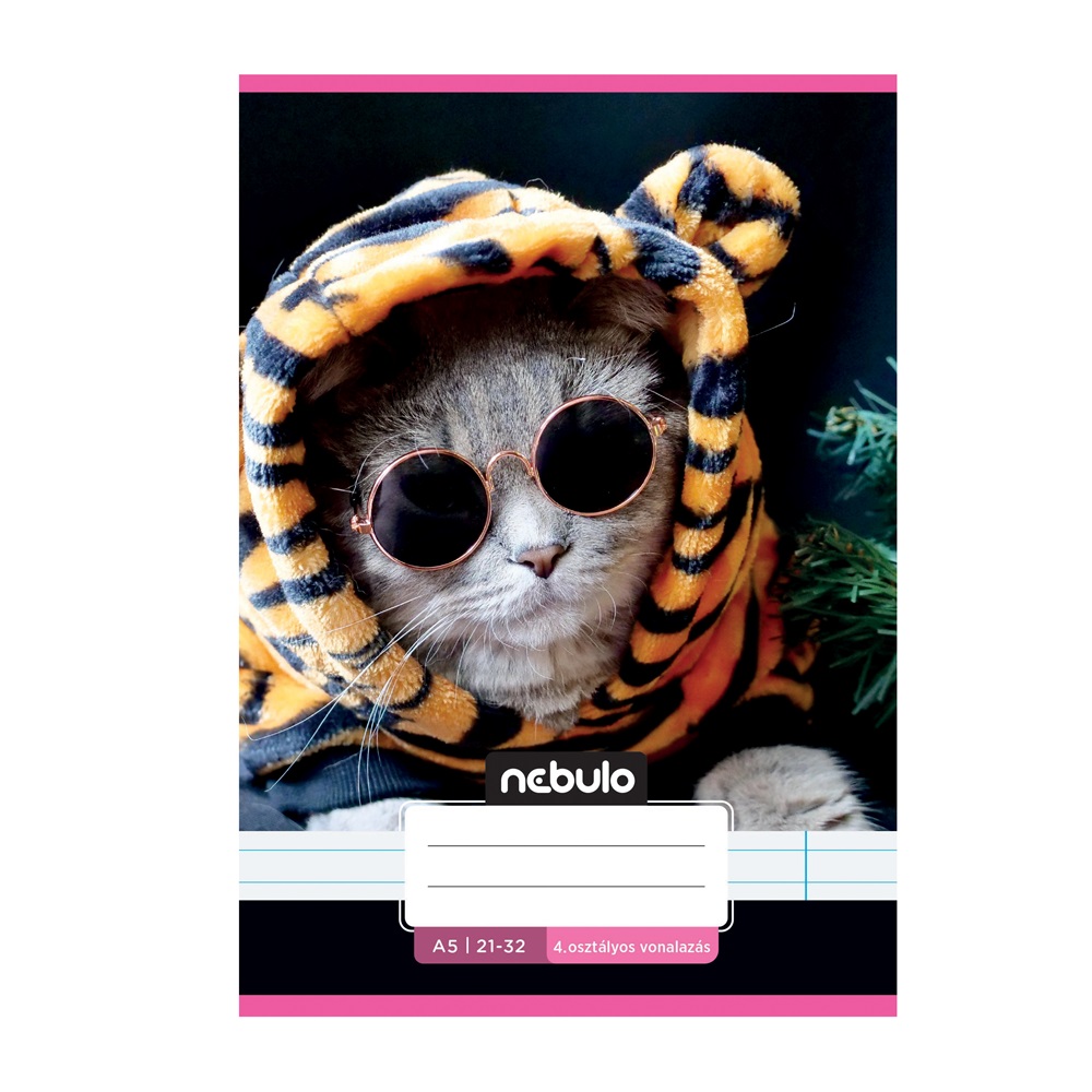 Füzet, A5, 4. osztályos vonalas, 21-32, Cuki minták, II., 16 db/csomag Nebulo - Image 4
