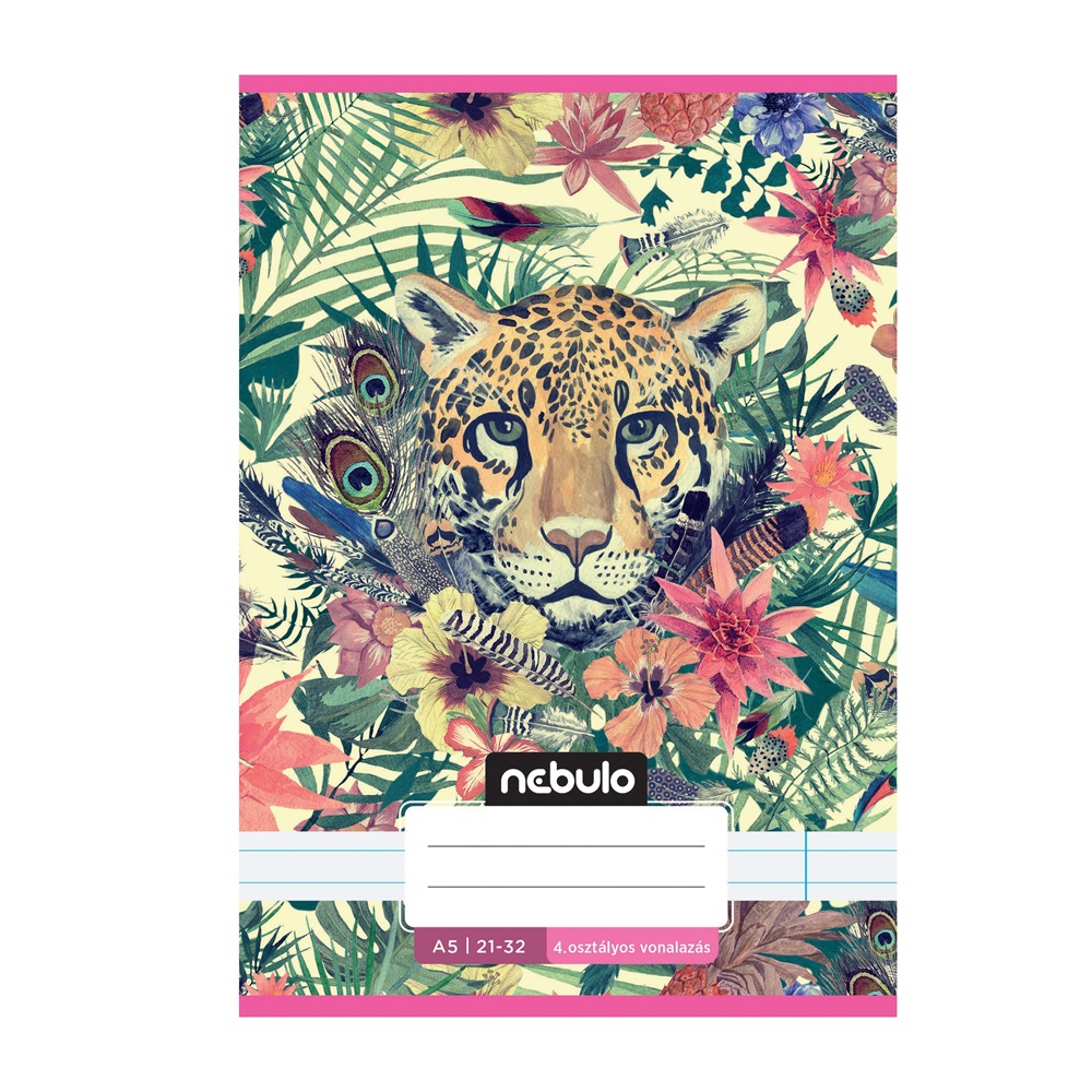 Füzet, A5, 4. osztályos vonalas, 21-32, Cuki minták, II., 16 db/csomag Nebulo - Image 2