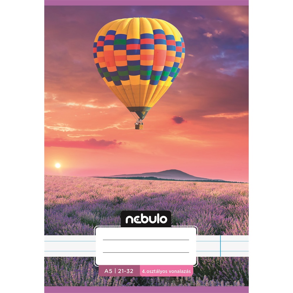 Füzet, A5, 4. osztályos vonalas, 21-32, Cuki minták, I., 16 db/csomag Nebulo - Image 3