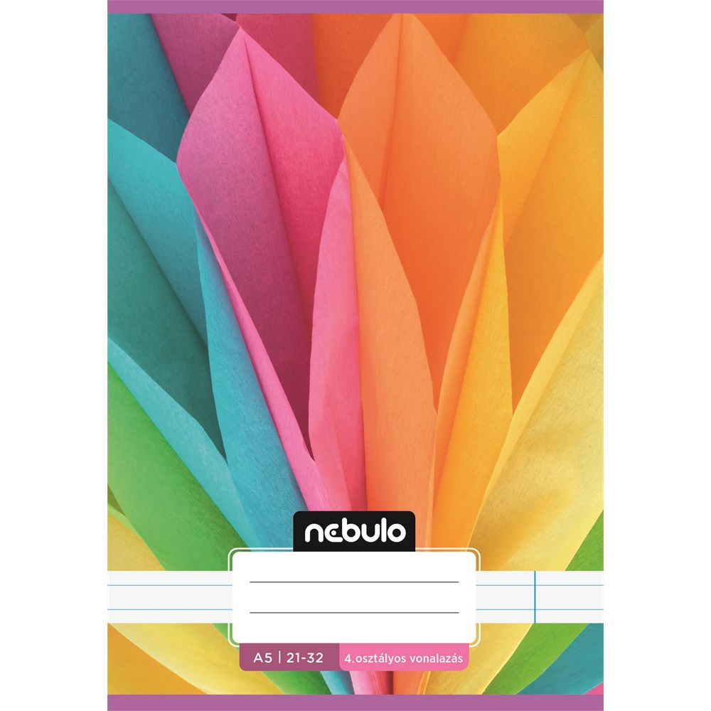 Füzet, A5, 4. osztályos vonalas, 21-32, Cuki minták, I., 16 db/csomag Nebulo - Image 5