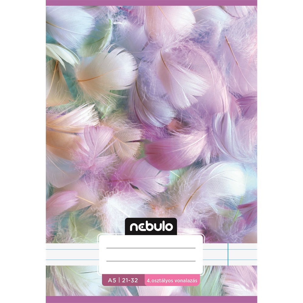Füzet, A5, 4. osztályos vonalas, 21-32, Cuki minták, I., 16 db/csomag Nebulo - Image 6