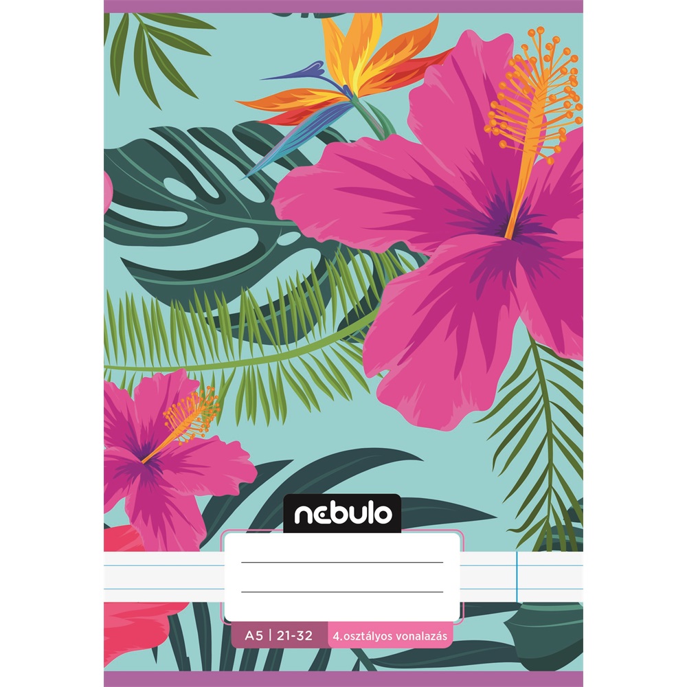 Füzet, A5, 4. osztályos vonalas, 21-32, Cuki minták, I., 16 db/csomag Nebulo - Image 7