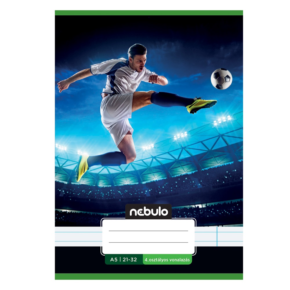 Füzet, A5, 4. osztályos vonalas, 21-32, Vagány minták, II., 16 db/csomag Nebulo - Image 2