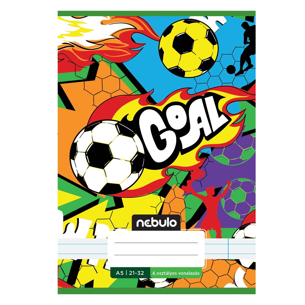 Füzet, A5, 4. osztályos vonalas, 21-32, Vagány minták, II., 16 db/csomag Nebulo - Image 4