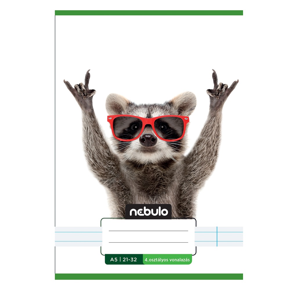 Füzet, A5, 4. osztályos vonalas, 21-32, Vagány minták, II., 16 db/csomag Nebulo - Image 5