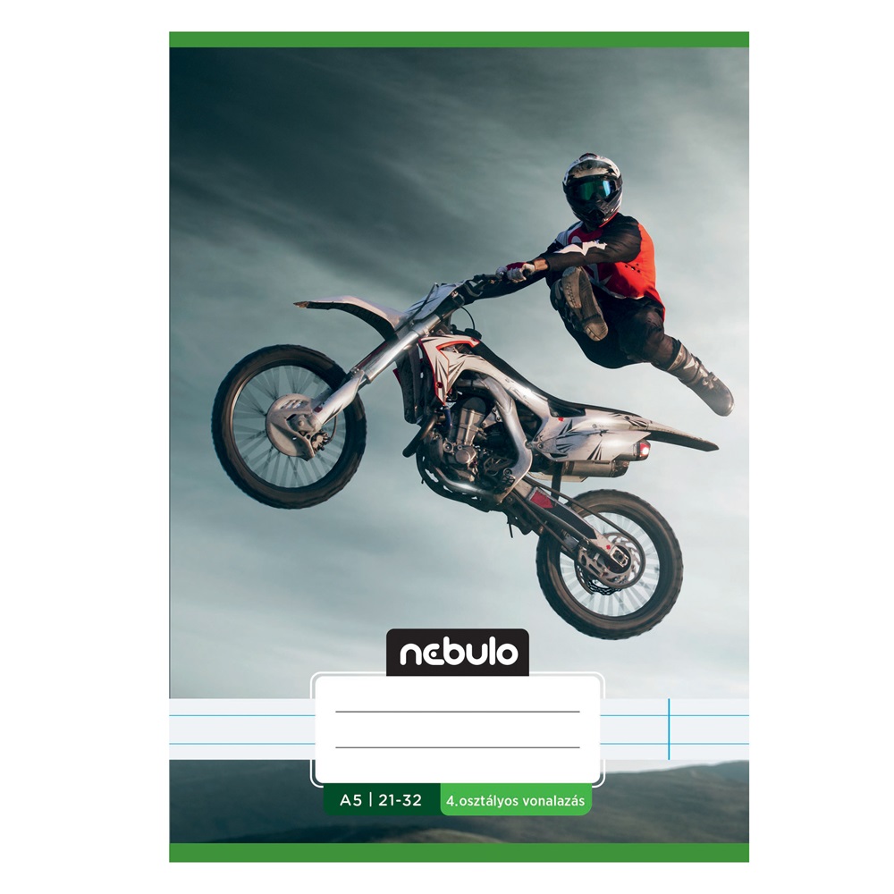 Füzet, A5, 4. osztályos vonalas, 21-32, Vagány minták, II., 16 db/csomag Nebulo - Image 6