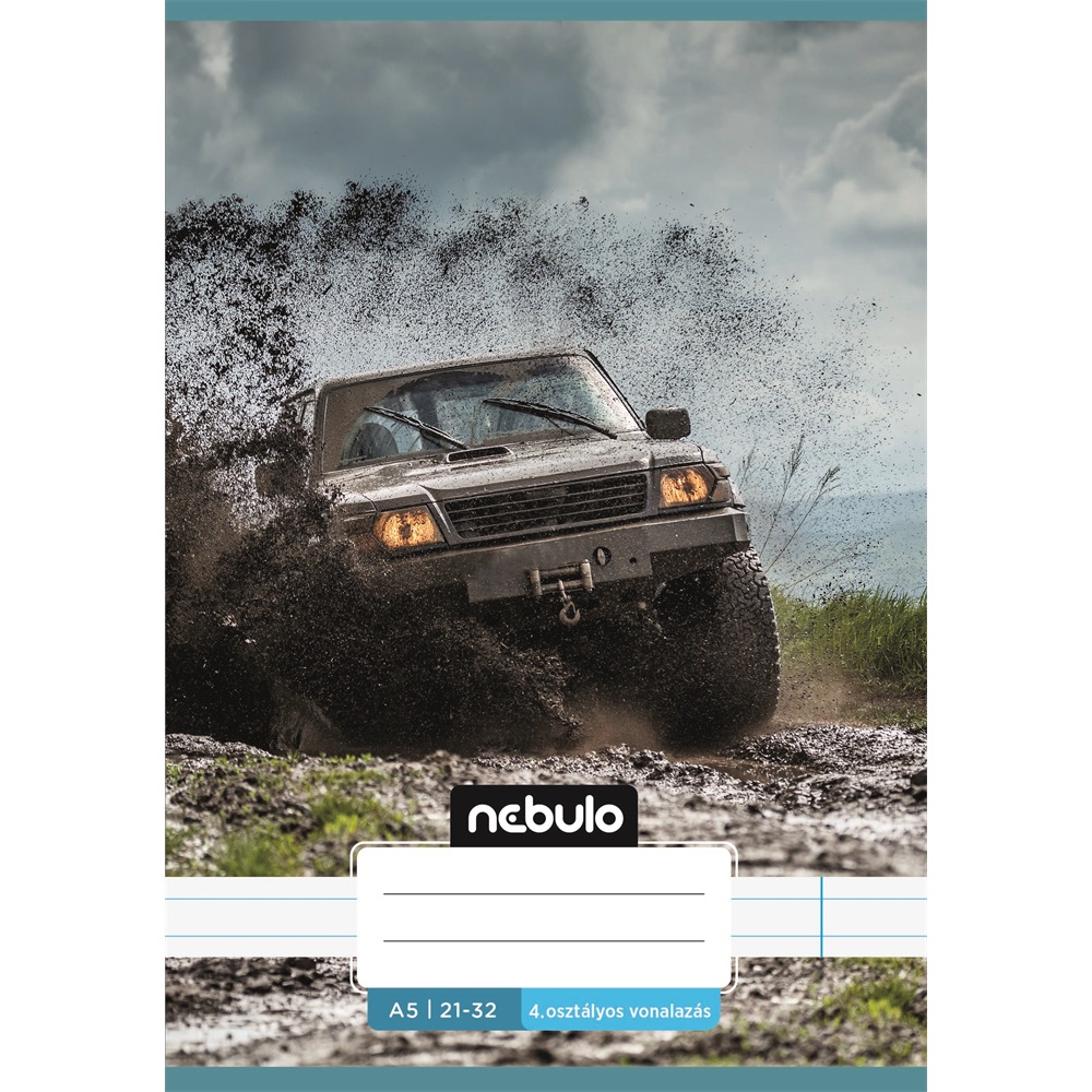 Füzet, A5, 4. osztályos vonalas, 21-32, Vagány minták, I., 16 db/csomag Nebulo - Image 3