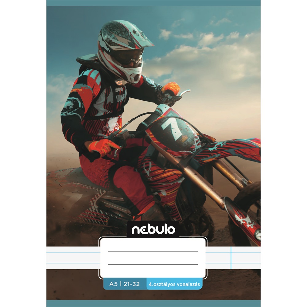 Füzet, A5, 4. osztályos vonalas, 21-32, Vagány minták, I., 16 db/csomag Nebulo - Image 6