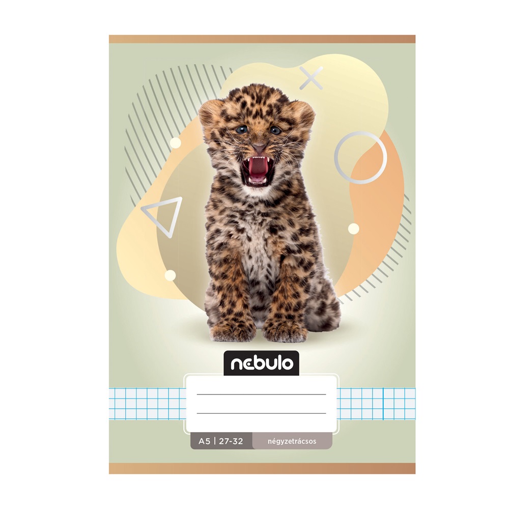 Füzet, A5, kockás, 27-32, Állatos minták, 16 db/csomag Nebulo - Image 6