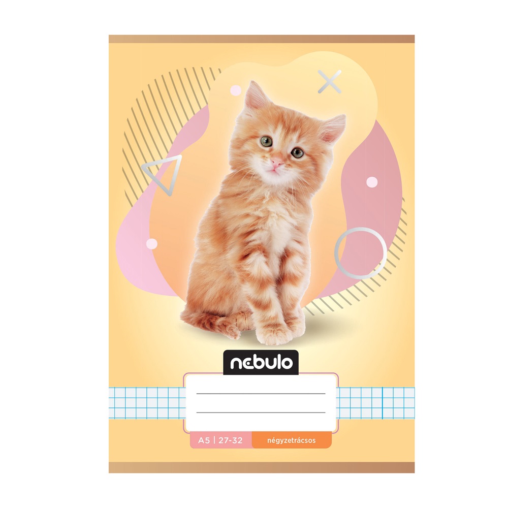 Füzet, A5, kockás, 27-32, Állatos minták, 16 db/csomag Nebulo - Image 2