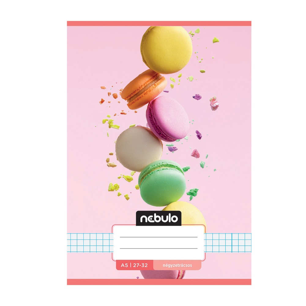 Füzet, A5, kockás, 27-32, Cuki minták, 16 db/csomag Nebulo - Image 7