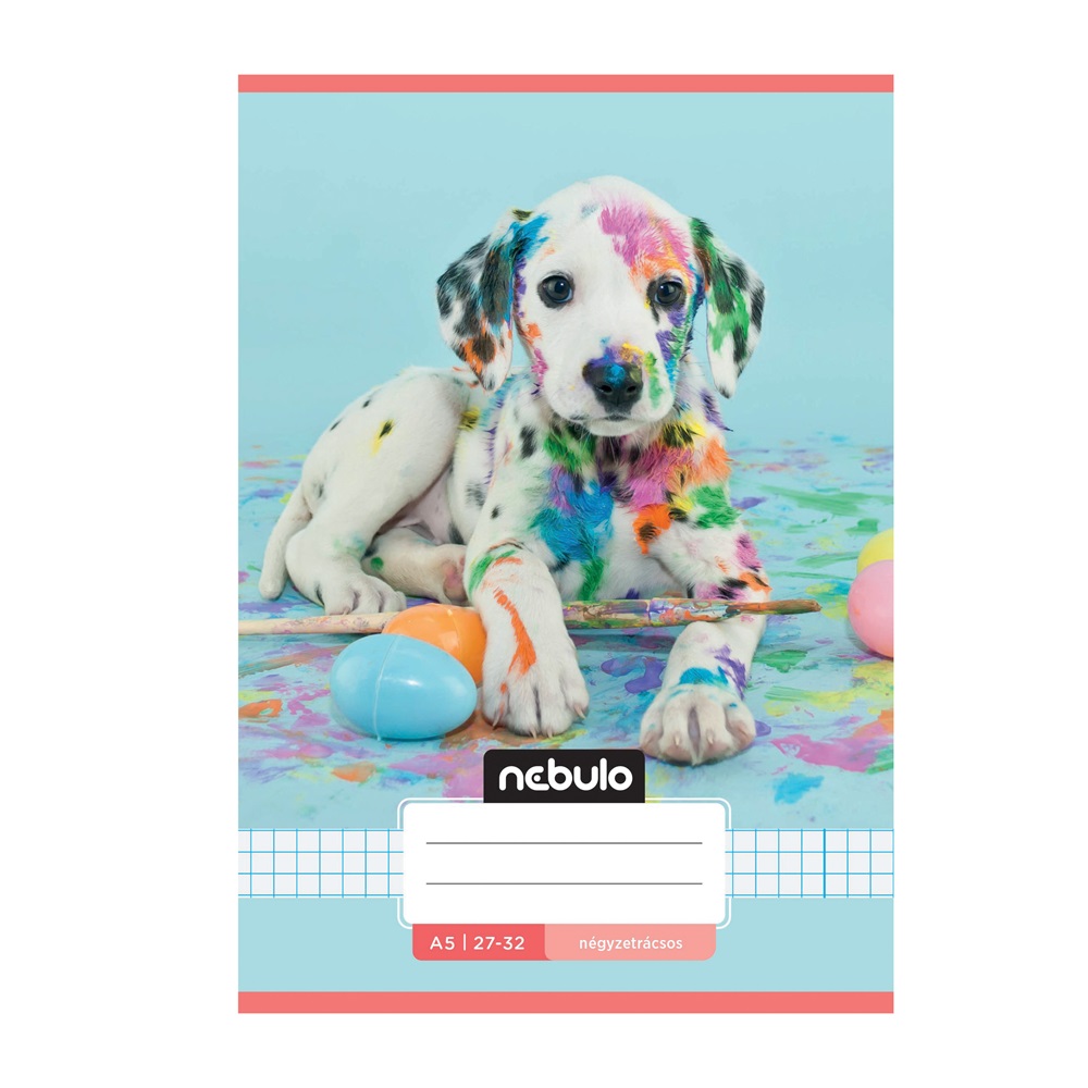 Füzet, A5, kockás, 27-32, Cuki minták, 16 db/csomag Nebulo - Image 2