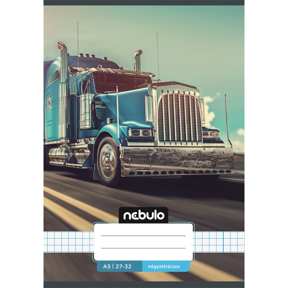 Füzet, A5, kockás, 27-32, Vagány minták, 16 db/csomag Nebulo - Image 3