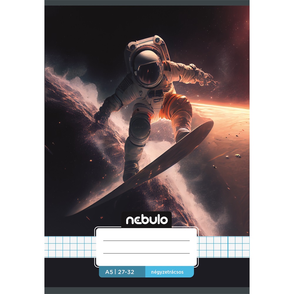 Füzet, A5, kockás, 27-32, Vagány minták, 16 db/csomag Nebulo - Image 7