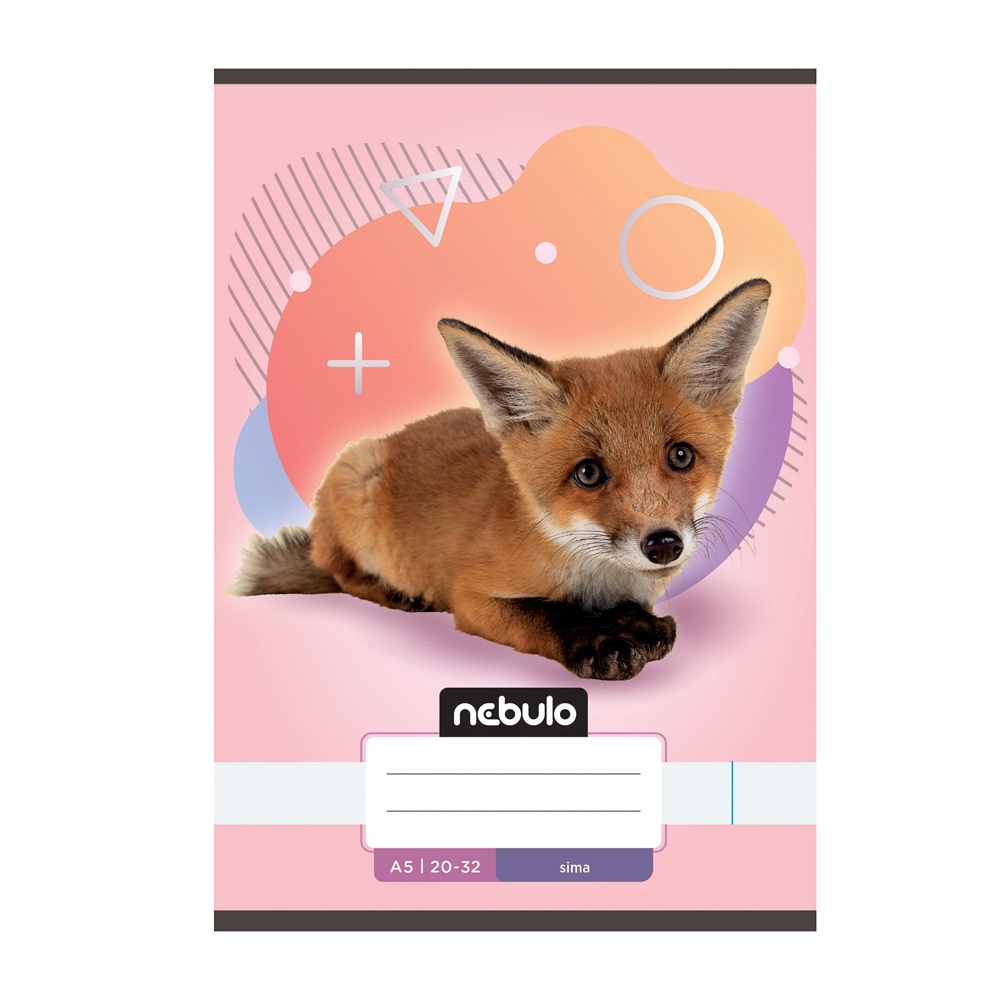 Füzet, A5, sima, 20-32, Állatos minták, 16 db/csomag Nebulo - Image 8