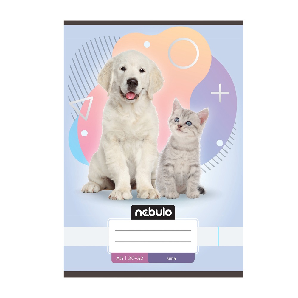 Füzet, A5, sima, 20-32, Állatos minták, 16 db/csomag Nebulo - Image 5