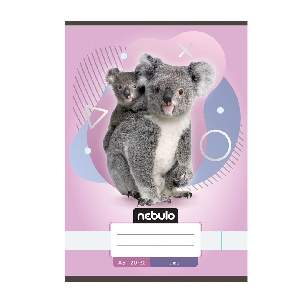 Füzet, A5, sima, 20-32, Állatos minták, 16 db/csomag Nebulo - Image 4