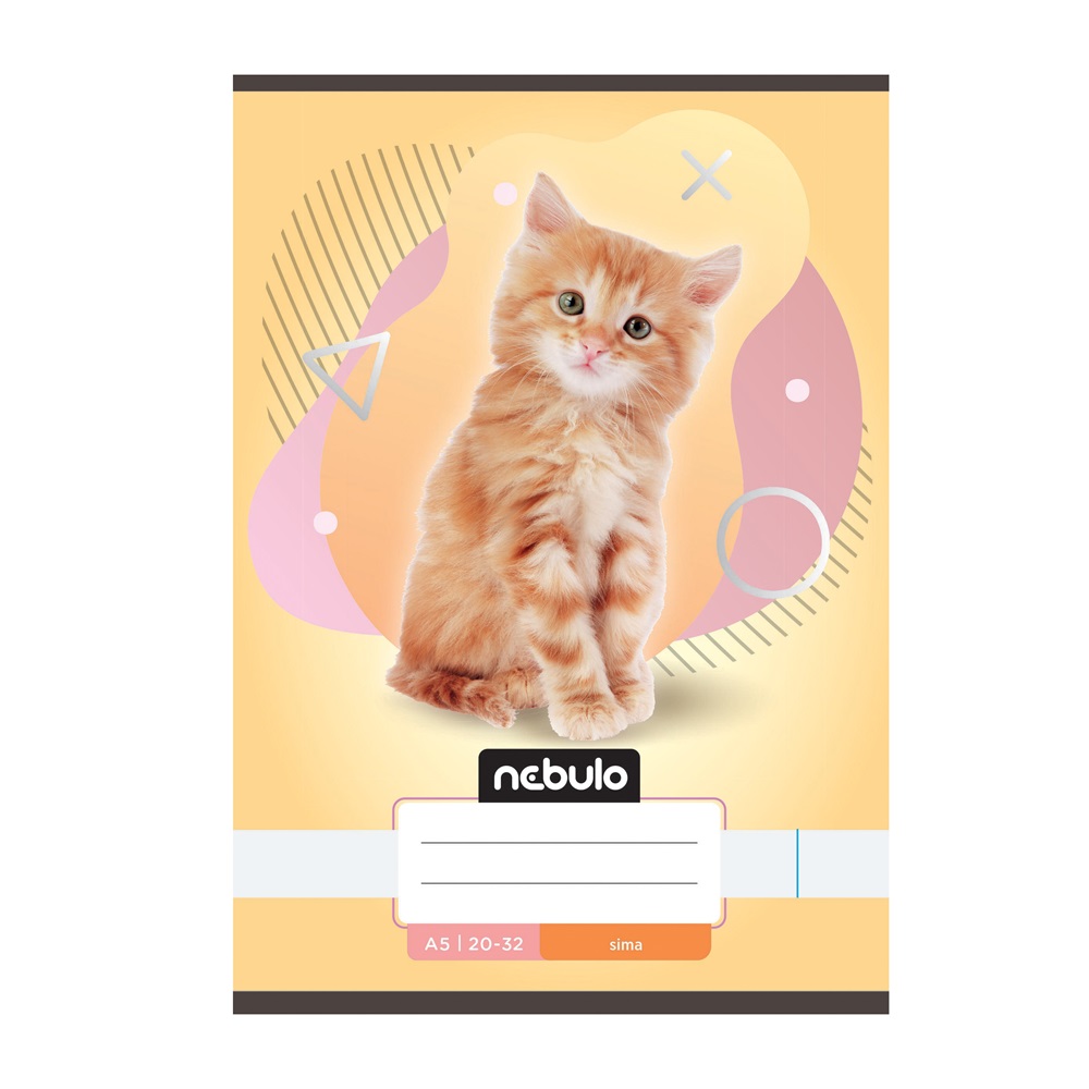 Füzet, A5, sima, 20-32, Állatos minták, 16 db/csomag Nebulo - Image 2