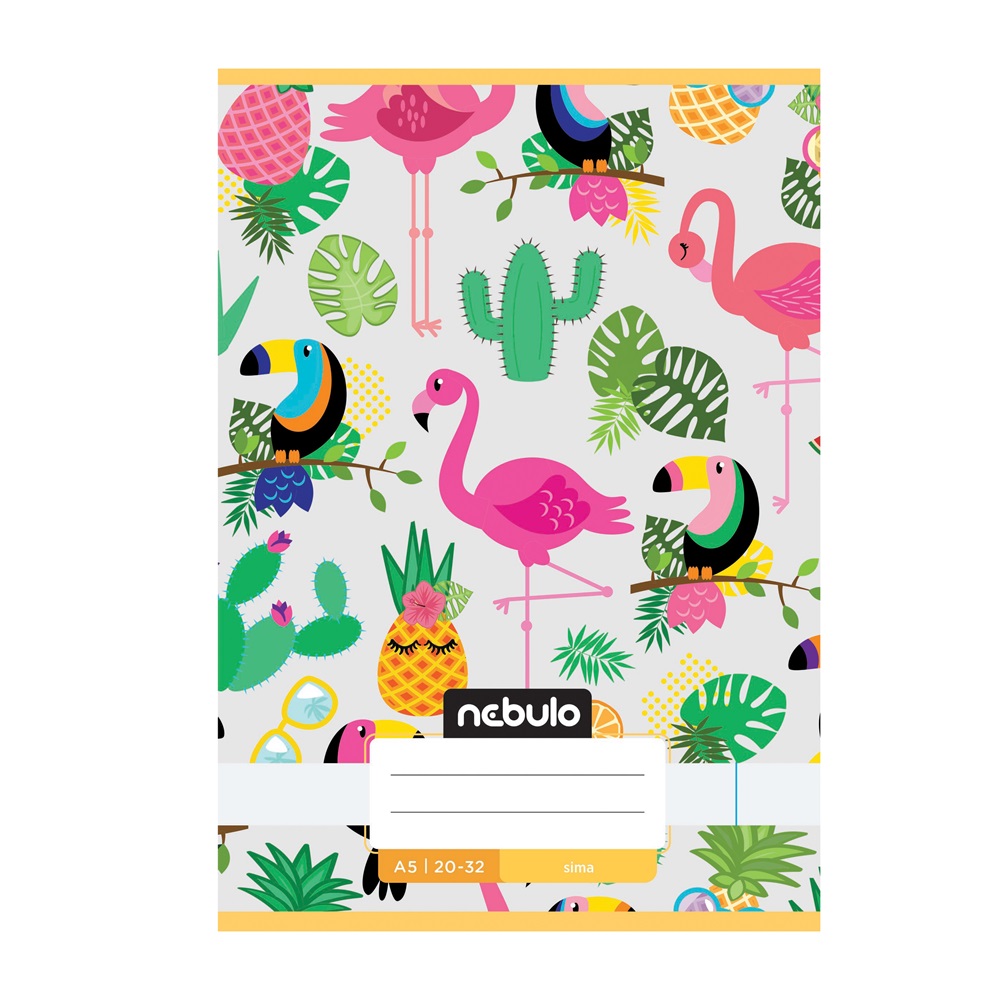 Füzet, A5, sima, 20-32, Cuki minták, 16 db/csomag Nebulo - Image 8