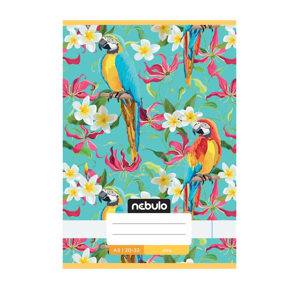 Füzet, A5, sima, 20-32, Cuki minták, 16 db/csomag Nebulo - Image 4