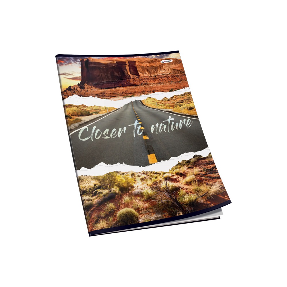 Füzet A4, 40lap, kockás 80g. Connect Matt + UV lakk borító, - Image 5