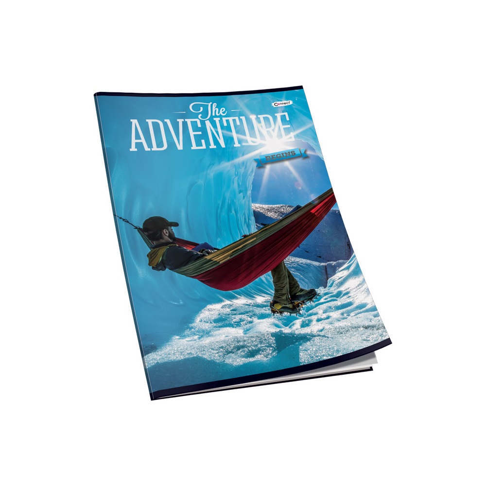 Füzet A4, 40lap, kockás 80g. Connect Matt + UV lakk borító, - Image 3