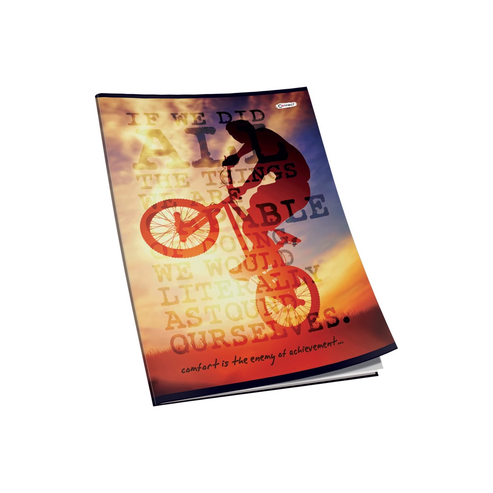 Füzet A4, 40lap, kockás 80g. Connect Matt + UV lakk borító, - Image 9