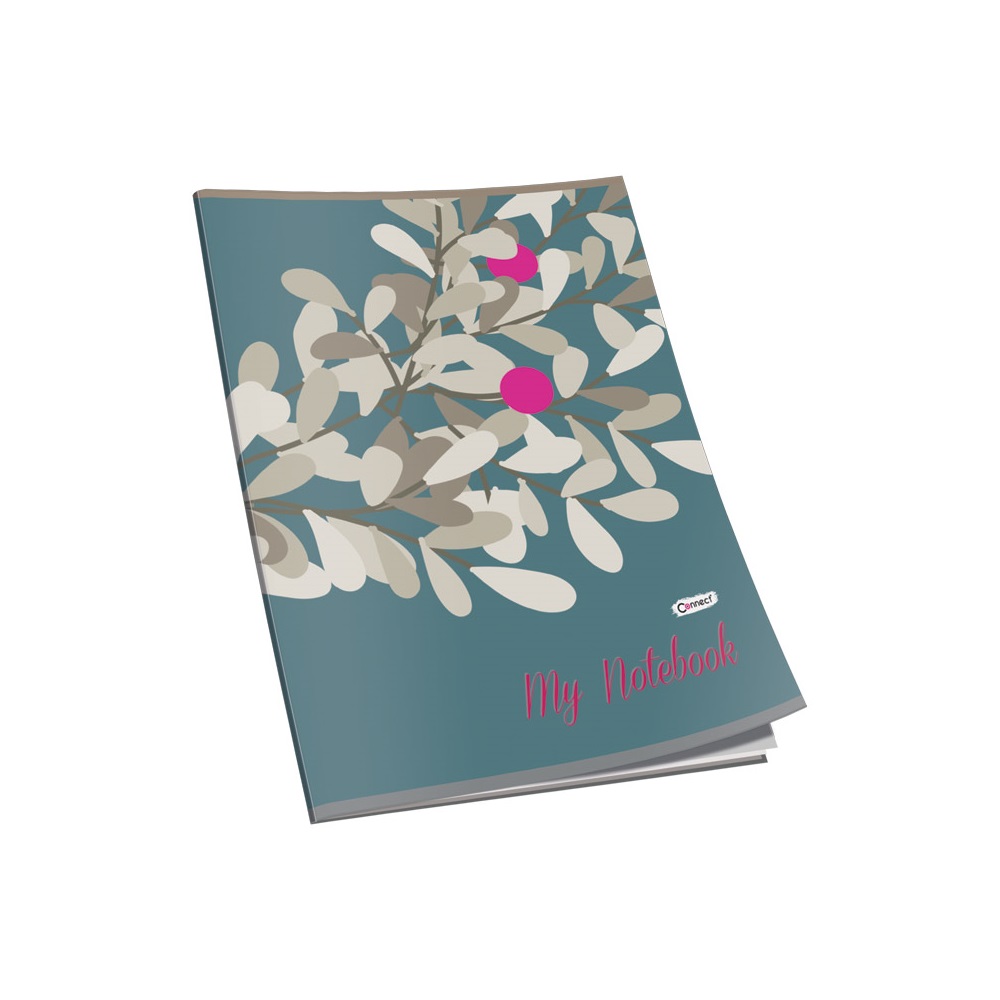 Füzet A4, 40lap, kockás 80g. papír, glitteres Connect - Image 6