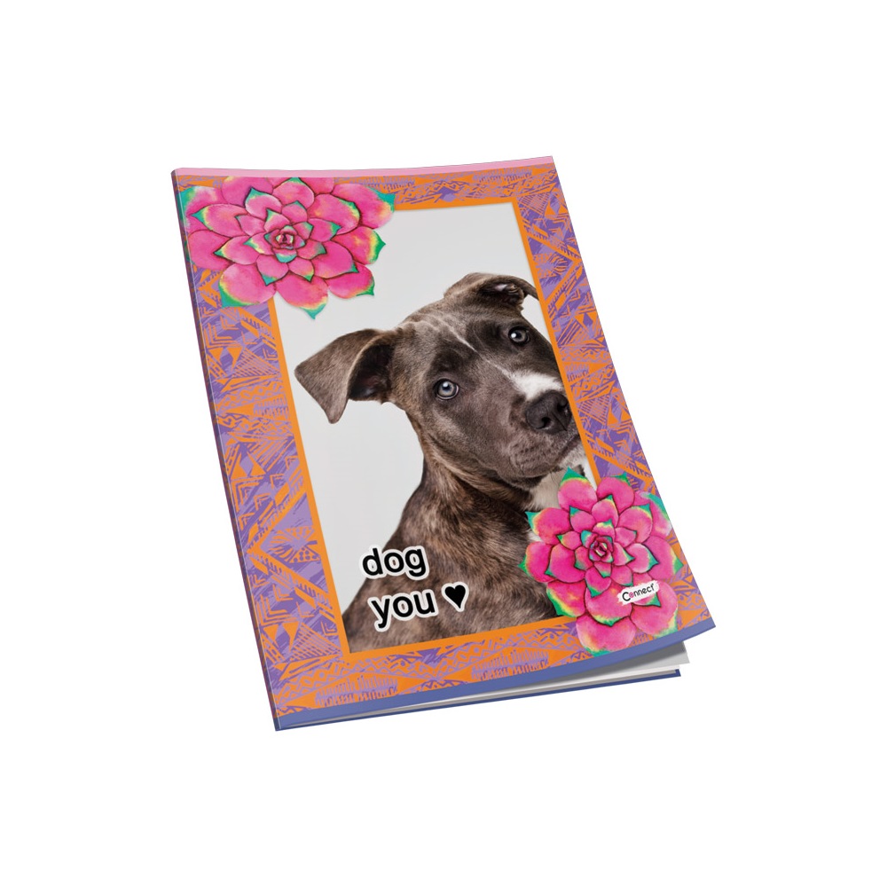 Füzet A4, 40lap, kockás 80g. papír, glitteres Connect - Image 12