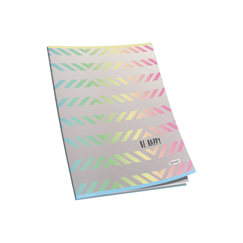 Füzet A4, 40lap, kockás 80g. papír, glitteres Connect - Image 2