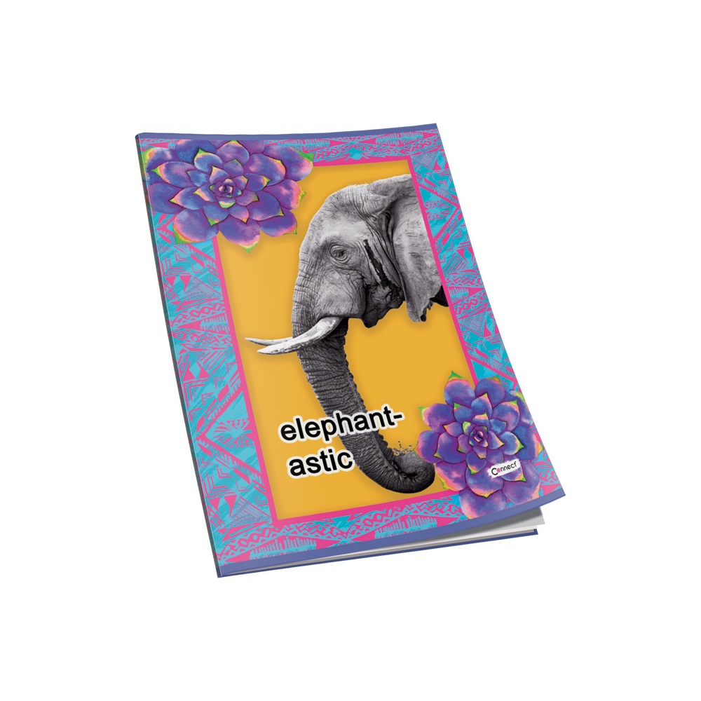 Füzet A5, 40lap, kockás 80g. papír, glitteres Connect - Image 9