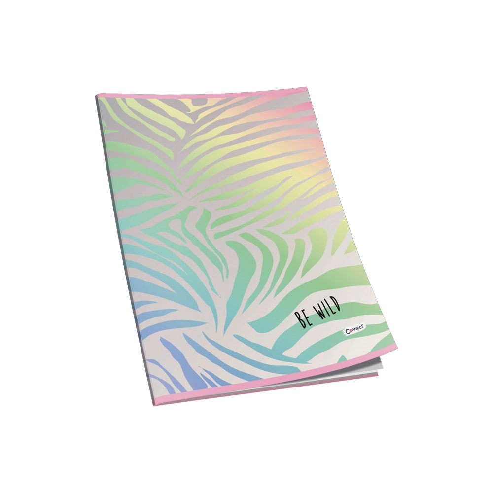 Füzet A5, 40lap, kockás 80g. papír, glitteres Connect - Image 5