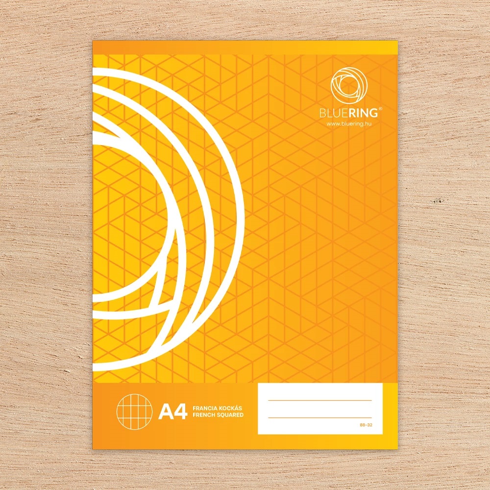 Füzet iskolai A4, 32lap, franciakockás 88-32 Bluering® - Image 2