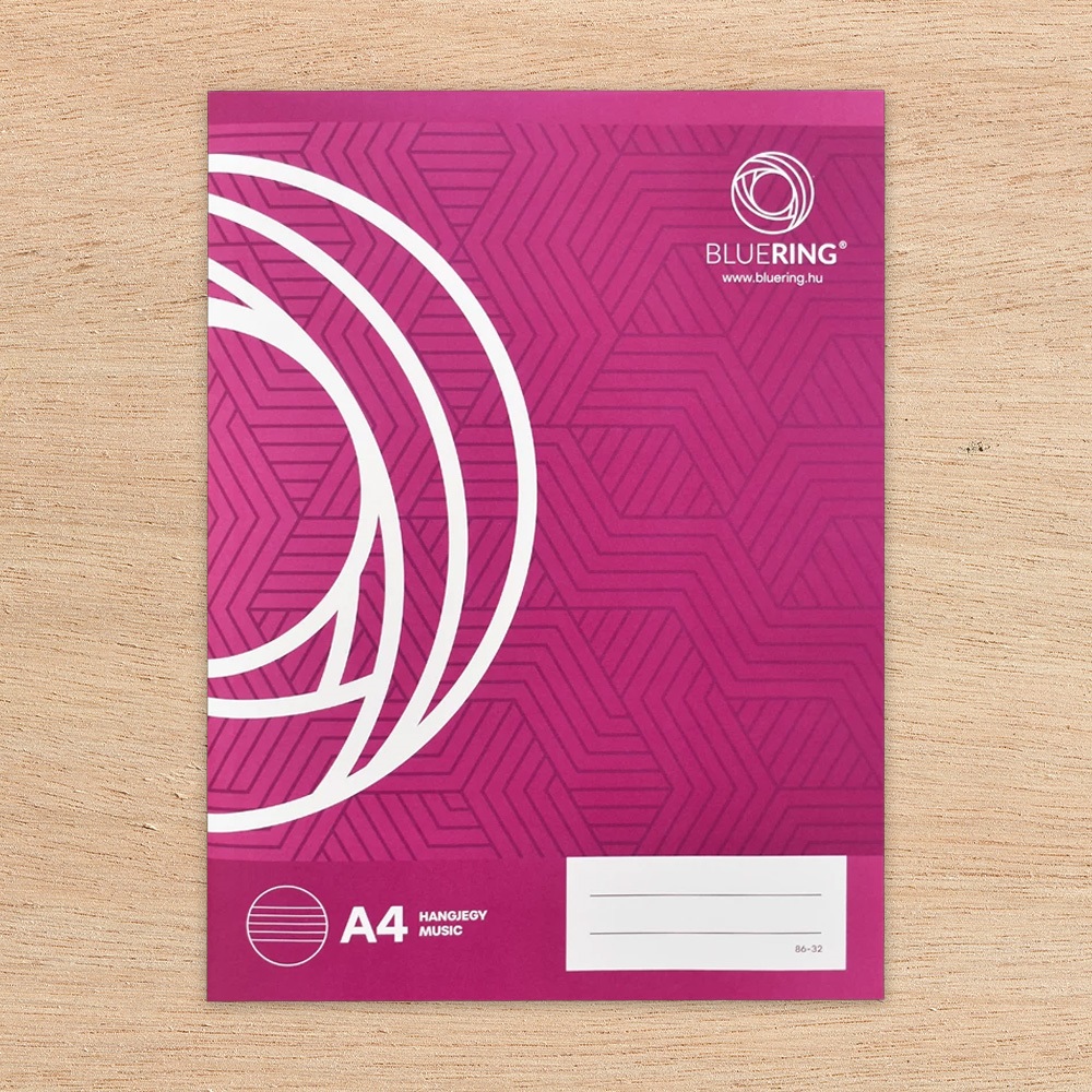 Füzet iskolai A4, 32lap, hangjegy 86-32 Bluering® - Image 2