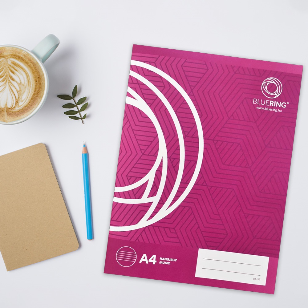 Füzet iskolai A4, 32lap, hangjegy 86-32 Bluering® - Image 3