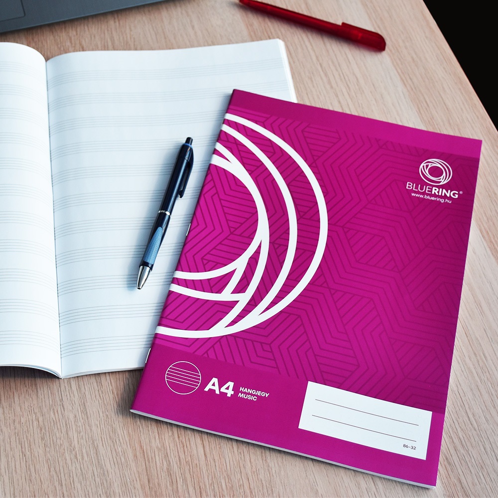 Füzet iskolai A4, 32lap, hangjegy 86-32 Bluering® - Image 4