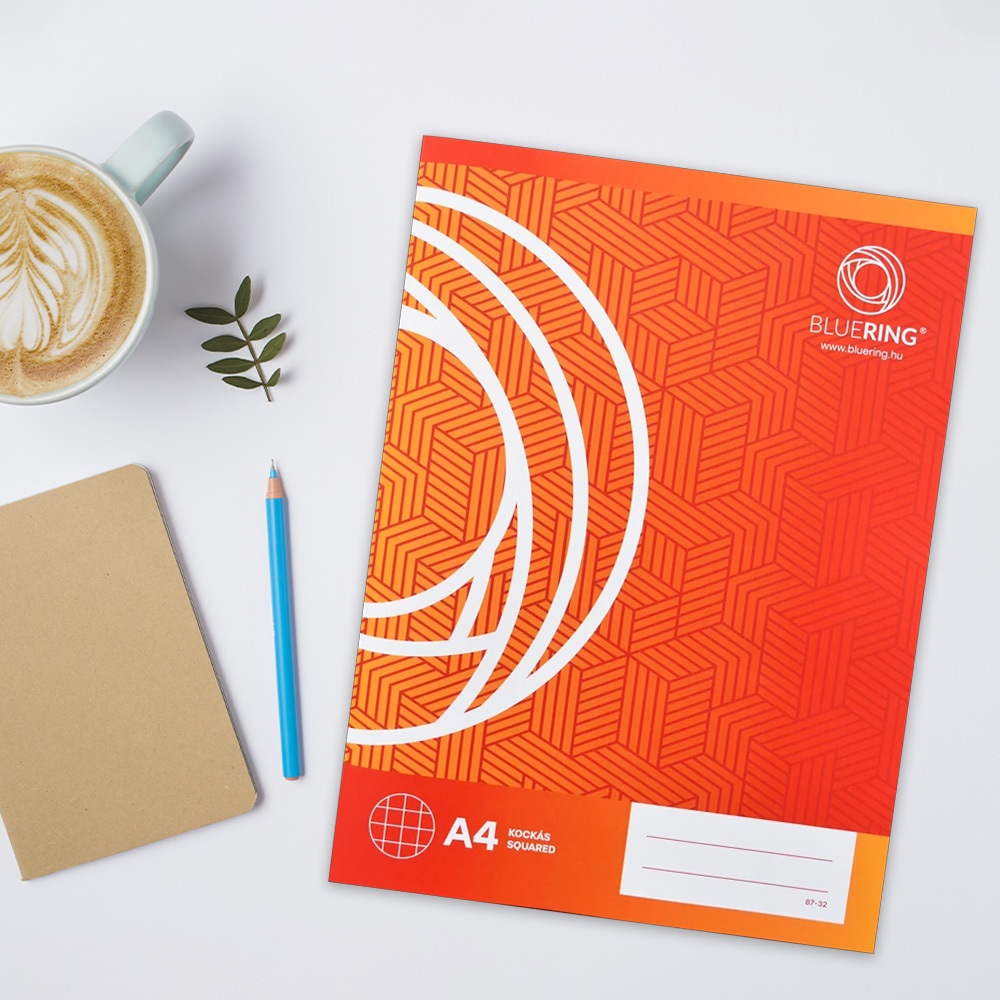 Füzet iskolai A4, 32lap, kockás 87-32 Bluering® - Image 3