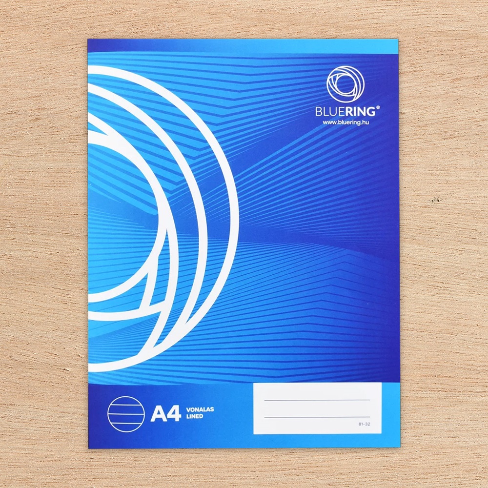 Füzet iskolai A4, 32lap, vonalas 81-32 Bluering® - Image 2