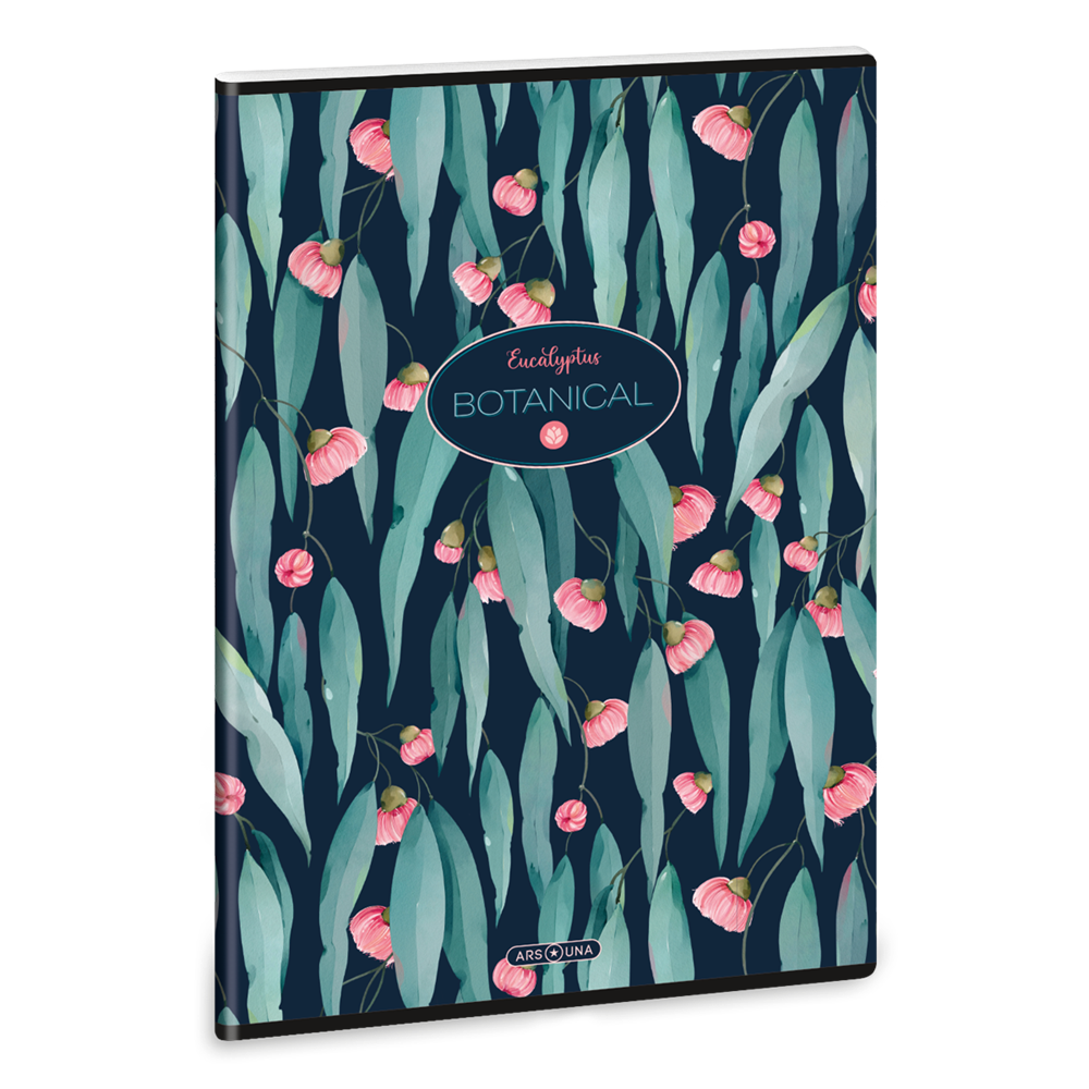 Füzet iskolai A4, 40lap, kockás Ars Una EUCALYPTUS (5253) 23 10db/csomag