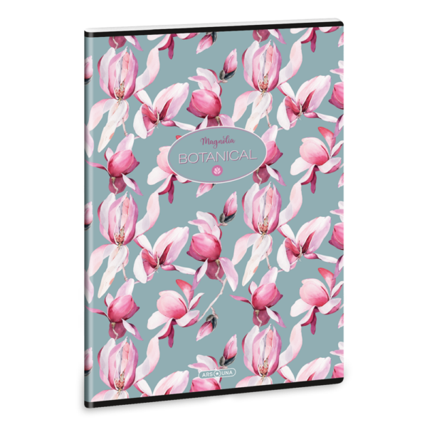 Füzet iskolai A4, 40lap, kockás Ars Una ROSY MAGNOLIA (5252) 23 10db/csomag