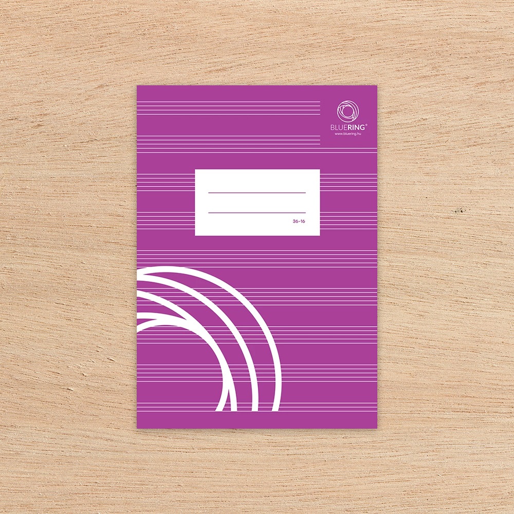 Füzet iskolai A5, 16lap, hangjegy 36-16 Bluering® - Image 2