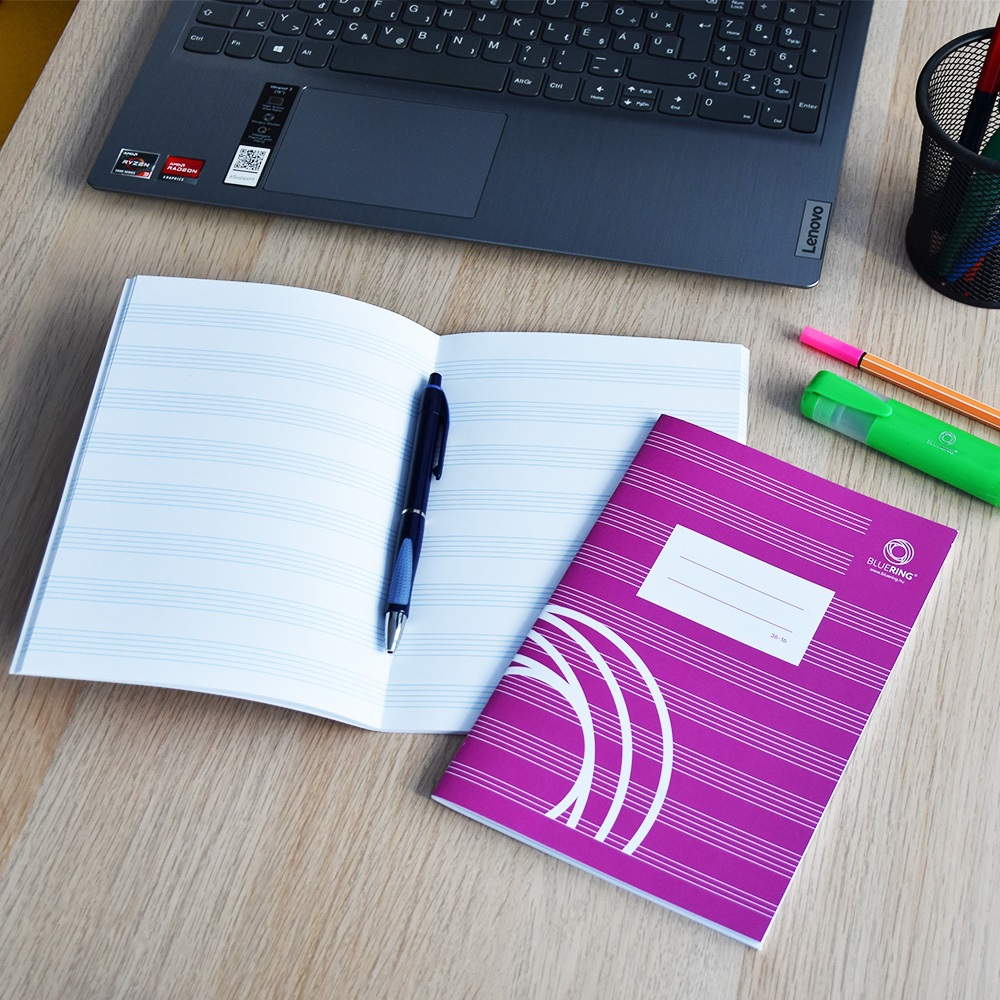 Füzet iskolai A5, 16lap, hangjegy 36-16 Bluering® - Image 4