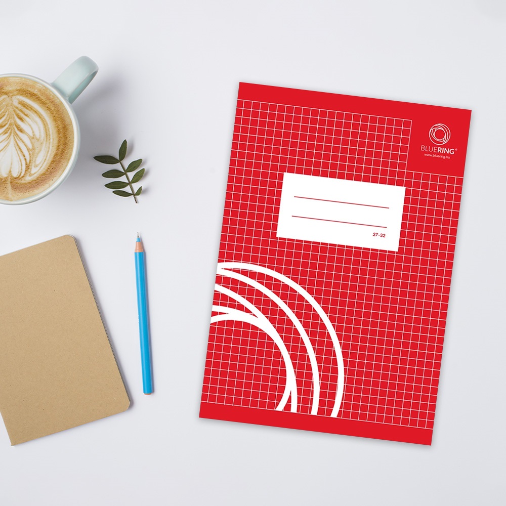 Füzet iskolai A5, 32lap, kockás 27-32 Bluering® - Image 3