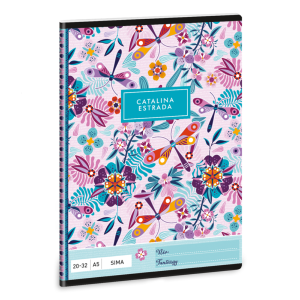 Füzet iskolai A5, 32lap, sima 20-32 Ars Una CATALINA (5094) 21 10db/csomag