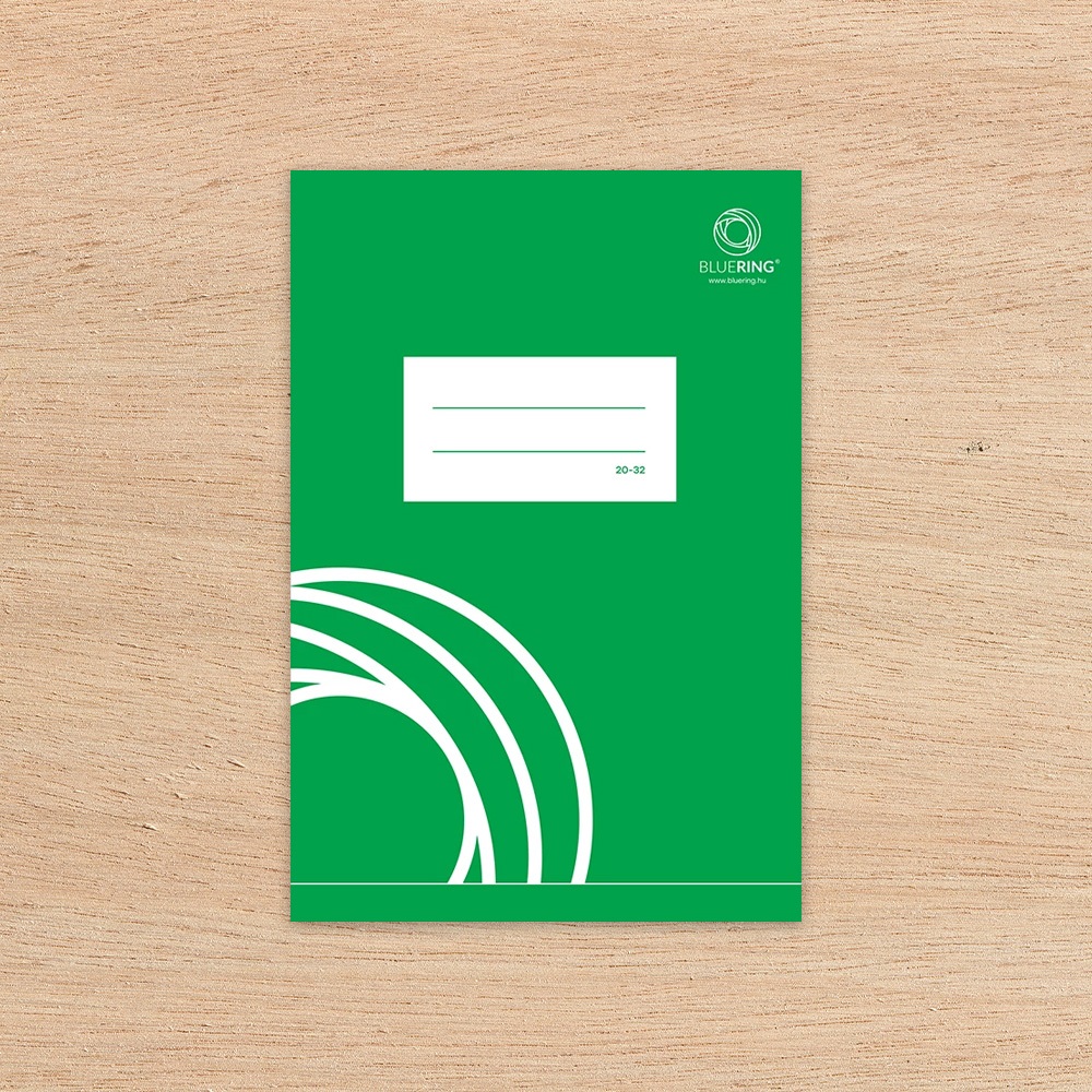Füzet iskolai A5, 32lap, sima 20-32 Bluering® - Image 2