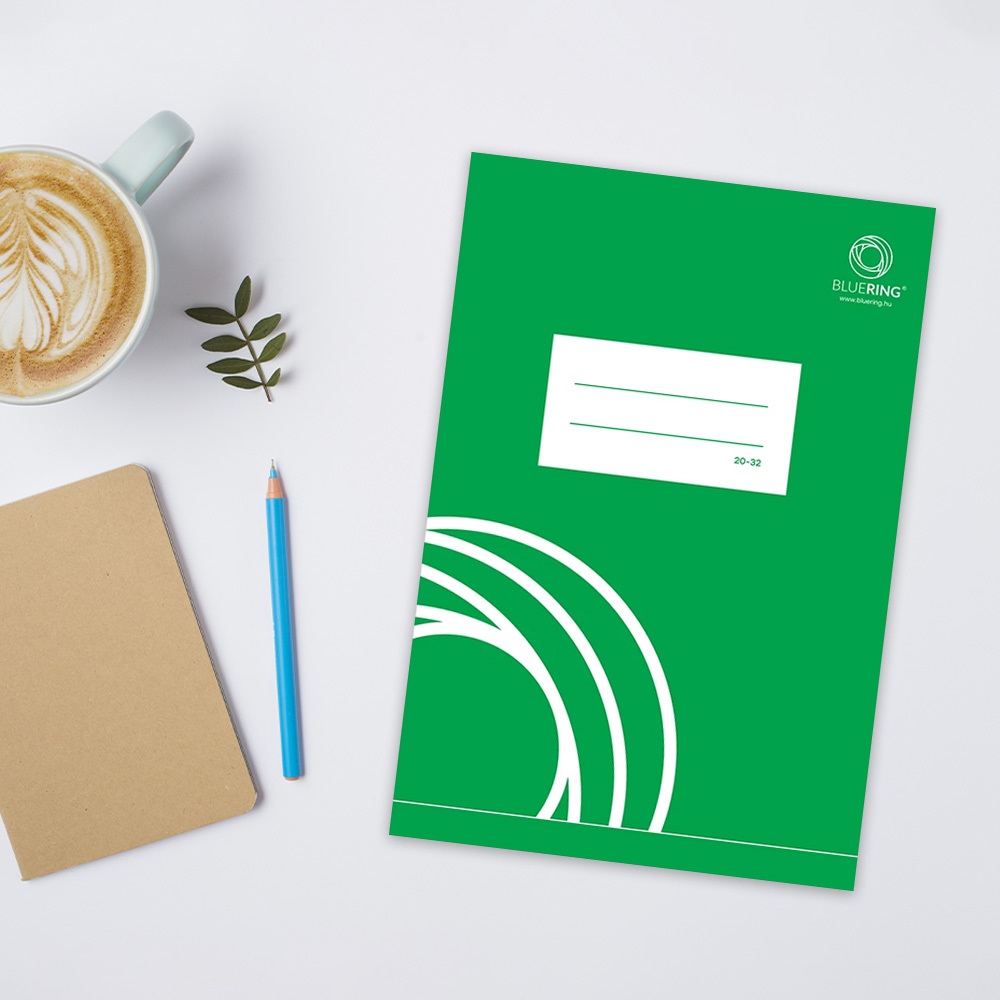 Füzet iskolai A5, 32lap, sima 20-32 Bluering® - Image 3