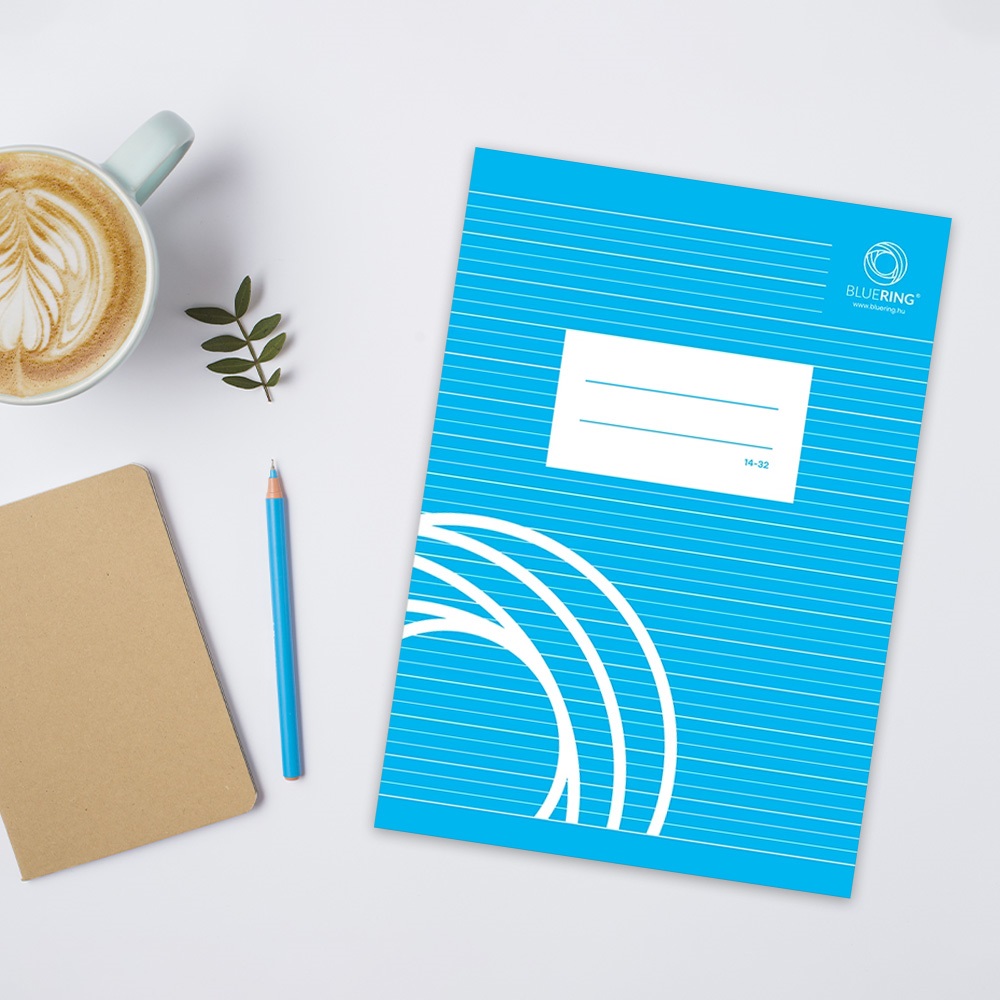 Füzet iskolai A5, 32lap, vonalas 14-32 1.osztályos Bluering® - Image 3