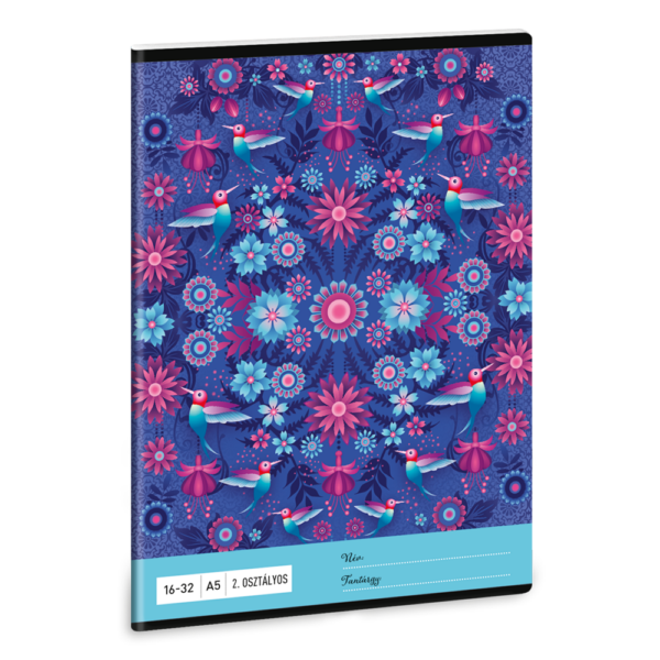 Füzet iskolai A5, 32lap, vonalas 16-32 2.osztályos Ars Una CATALINA (5095) 21 10db/csomag