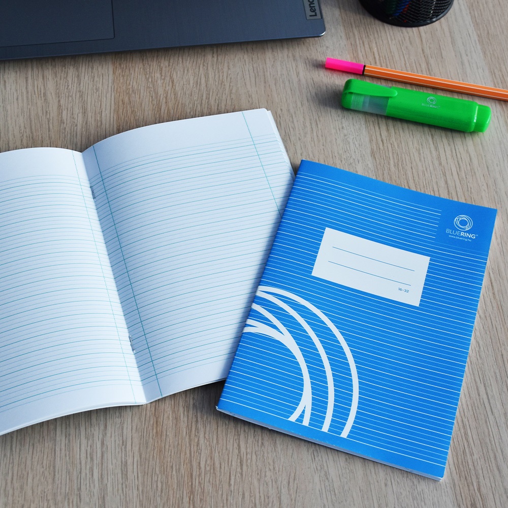 Füzet iskolai A5, 32lap, vonalas 16-32 2.osztályos Bluering® - Image 4
