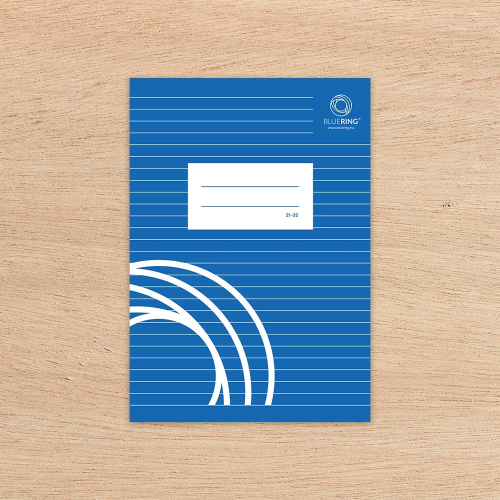 Füzet iskolai A5, 32lap, vonalas 21-32 4-8 osztályos Bluering® - Image 2